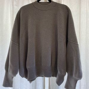 FREE PEOPLE Grey Easy Street Tunic Sweater Size Small